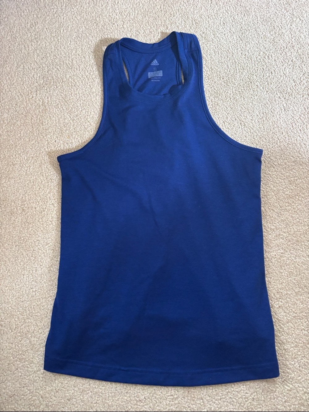 adidas Blue Athletic Racerback Tank